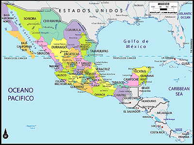 Mapa de Mexico